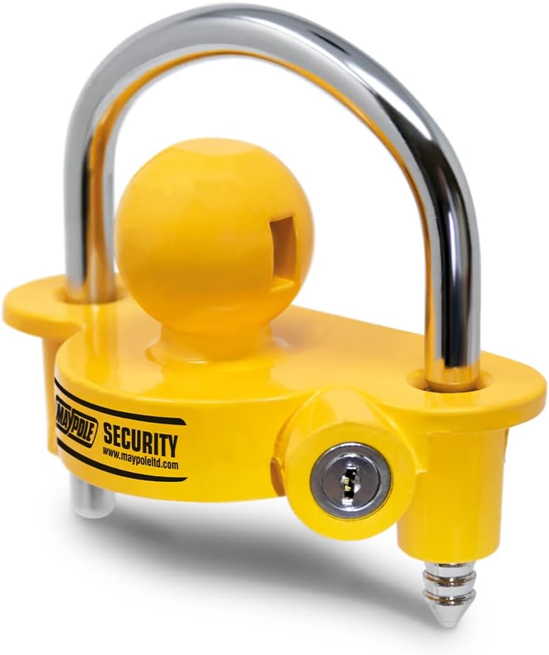 Maypole Universal 50mm Trailer Hitchlock - High Security 12mm Steel