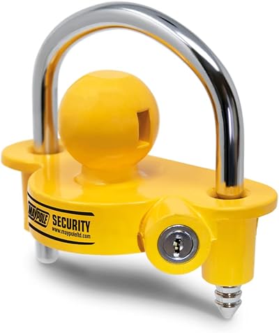 Maypole Universal 50mm Trailer Hitchlock - High Security 12mm Steel