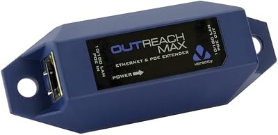 Veracity Outreach Max Ethernet PoE Extender 100m LAN Extends Power