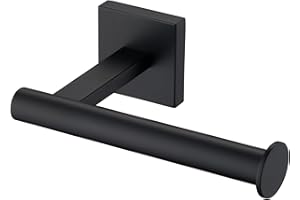KOKOSIRI Toilet Paper Holder for Bathroom Toilet Roll Holder Hold Mega Rolls Wall Mounted, Matte Black Stainless Steel B2008B