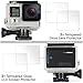 Screen Protector Compatible Hero 4 Black/Silver (Screen and Lens), AFUNTA 2 Pack (4 Pcs) Hero 4 Anti-Scratch Water-Proof Tempered Glass Film Accessory