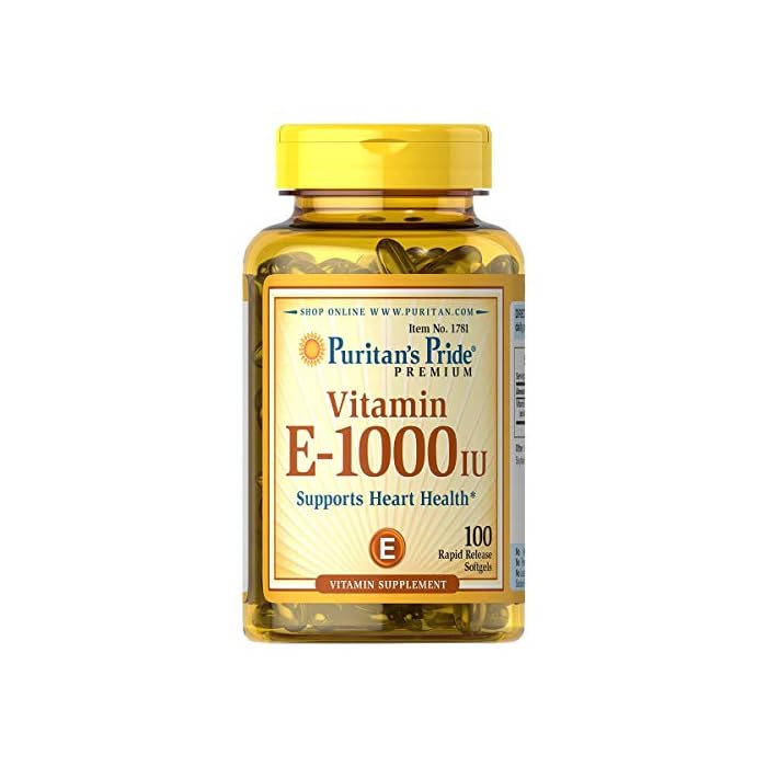 Puritan's Pride Vitamin E 1000 IU Soft Gels,100 Count