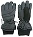 N'Ice Caps Kids Bulky Thinsulate Waterproof Winter Snow Ski Glove with Ridges (8-10yrs, Black)