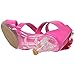 Generation Y Kids Dress Sandals Girls Clear Rhinestone Low Heels Side Flower Back Zipper Open Toes Fuchsia Clear Size 1