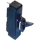 Sierra TG40040-1 Marine Toggle Switch, On Off On SPDT, 12V DC, Boat | On Off On SPDT marine toggle switch with brass blade terminals and a standard 15/32 in-32 mounting stem.