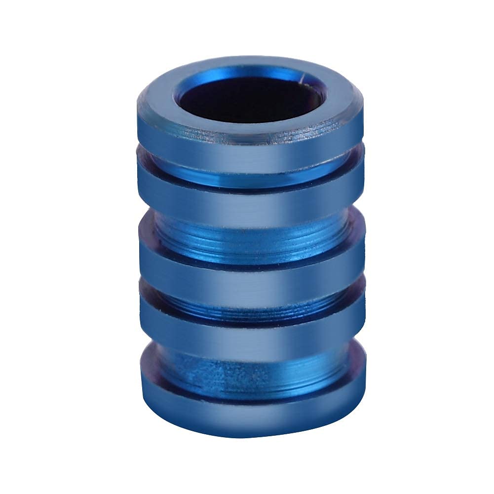 Titanium Knife Lanyard Bead, Paracord Bead Outdoor Pendant (Large) (Blue), Paracord Accessories for Hiking, Camping