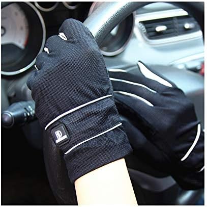 Bajimi 新作入荷 Uvカット手袋 手触りが良い ファッション日焼け止め手袋upf50 メンズフルフィンガータッチスクリーン通気性滑り止め屋外ドライビンググローブ 夏 ハンド ケア Black A レディース Size メンズ Color One Size