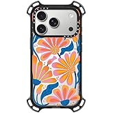 CASETiFY Bounce iPhone 17 Pro Case [Shockproof/Compatible with Magsafe / 21.3 ft. 7X Military Grade Drop Protection] - Lazy Daisy - Clear Black