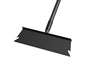 Garden Shovel, Multifunctional Cleaning Shovel 63 Inch Large Ice Scraper Heavy Duty Garden Tool for Weeding, Lawn Edging, Scr