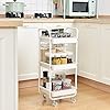 kingrack-Storage-Trolley3-tiers-Rolling-Cartkitchen-trolleyOrganisation-Cart-with-WheelsUtility-CartRolling-TrolleyShelving-Unit-Storage-Rack-Fruit-Vegetable-Rack-Organiser-Cart-WKUK131143 KINGRACK 3-Tier Rolling Storage Trolley, Kitchen Cart with Wheels, Organization Cart for Utilization, Shelving Unit…