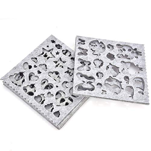 image for Emivery 7Pcs Needle Felting Applique Mold Mould Template Stencil Begin
