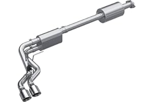 MBRP Aluminized Steel Cat Back Exhaust System, Fits Ford F-150 2021-2025 Dual Pre-Axle Exit; 2.7L/3.5L Ecoboost, 5.0L, 3"/2.5