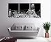 Natural art - Modern Giclee Black and White Artwork Canvas Prints 3 Panels Tiger with City Animals Pictures to Photo Paintings on Canvas Wall Art for Home Decorations