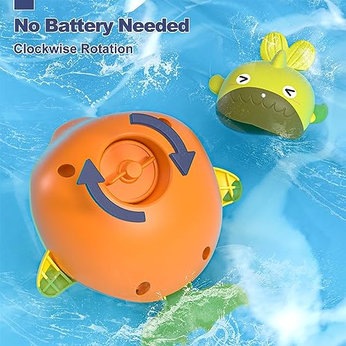 Lehoo Castle Bath Toys, Fishing Game for Bath, 4 Pcs Wind up