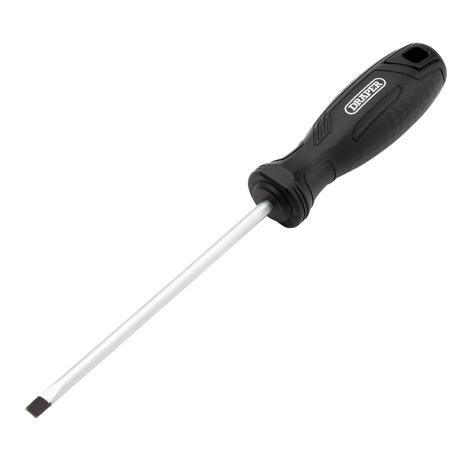 Draper Slotted Parallel Hard Grip Screwdriver, 5.5 x 125mm - 13541 - Magnetic Tip, CRV Blade