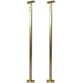 2 Pack Adjustable House Floor Jack Post Screw 59" - 100" for Leveling | Galvanized Steel, 5ft-8ft Floor Joist Support Jack Pole Rod, Fit for Basement Crawlspace Beam Roof Wall Deck Porch Stair