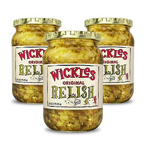 Wickles Pickles Original Relish (3 Pack) Hot & Sweet Relish