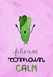 8 x 10 Please Romaine Calm Funny Food Pun Kitchen Pun Wall Decor Prints Poster