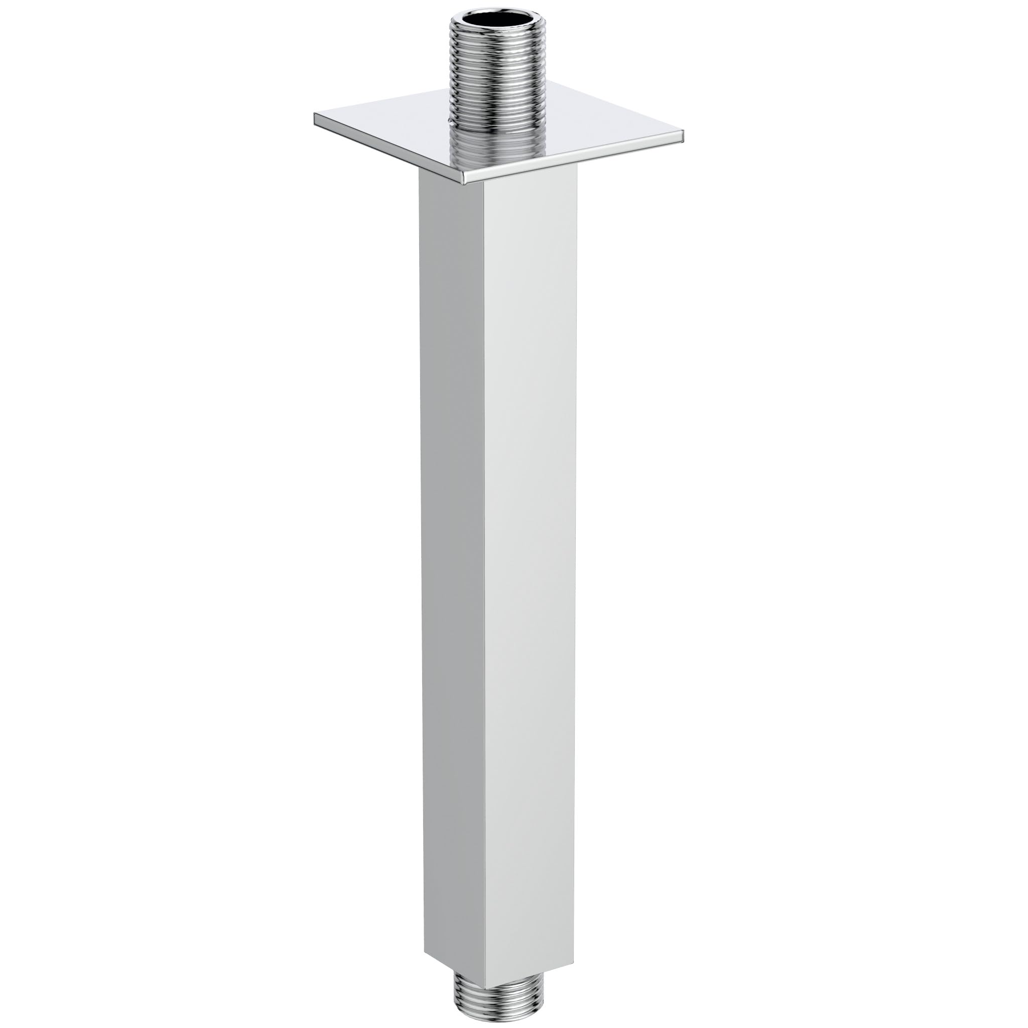 Shower Head Arm - Ideal Standard Idealrain Square 200mm Ceiling Fixed Shower Head Arm, Chrome, BD646AA