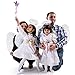 Jackcell Angel Wings and Halo Headband For Kids Costumes, Feather Dress up Fancy Cosplay Party For Girls Women Adults (White, Large 23.6