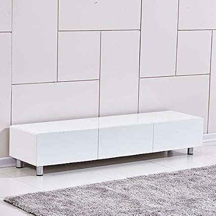 Amazon 家具工場直販 家具ファクトリー 高級素材 鏡面仕上 フラップ扉式 Tv台 ホワイト 幅150 日本製 テレビ台 ｔｖラック Av ボード ローボード ホワイト 鏡面仕上げ 単色 ローボード テレビ台 オンライン通販