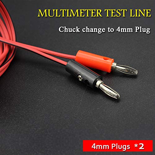 Multimeter Test Leads with Banana Plug Digital Multi Clamp Tester Probe Test Probes Leads with Clip for Electronic Power Test Leads Multimeter Repair Test Power Supply Accessories