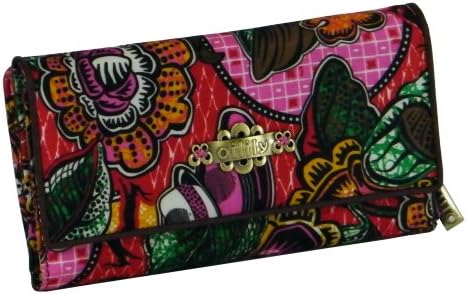 Oilily Wallet African Garden Collection, Red, Large