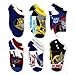 Transformers Boys 6 pack No Show Socks (Toddler/Little Kid/Big Kid)