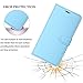 KuGi BLU Advance 5.5 HD case - ultra-thin MX style PU Cover + TPU Back Wallet stand Case For BLU Advance 5.5 HD / BLU Grand 5.5 HD smartphone (Blue)