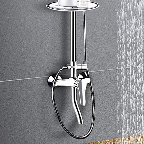 Linkax Bathroom Angle Valve Three-way faucet valve Shower Arm Diverter Valve for Hand Held Showerhead and Fixed Spray Head,G 1/2 3-Way Bathroom Universal Shower System Replacement Part - Thumbnail 5
