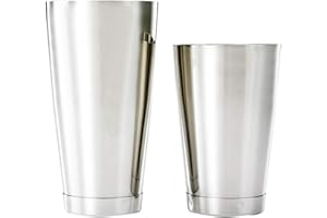 Barfly Cocktail Tin, Set (18 oz and 28 oz), Stainless Steel, Double Heavy Gauge