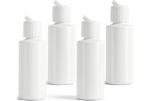 4 PCS Flip Top Bottles with Caps, Plastic Small Bottles for Liquids 2 Oz Travel Squeeze Bottle Empty Liquid Squeeze Bottle Re
