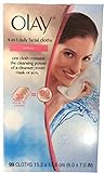 Olay 4-in-1 Daily Facial Cloths Wipes, Box of 99