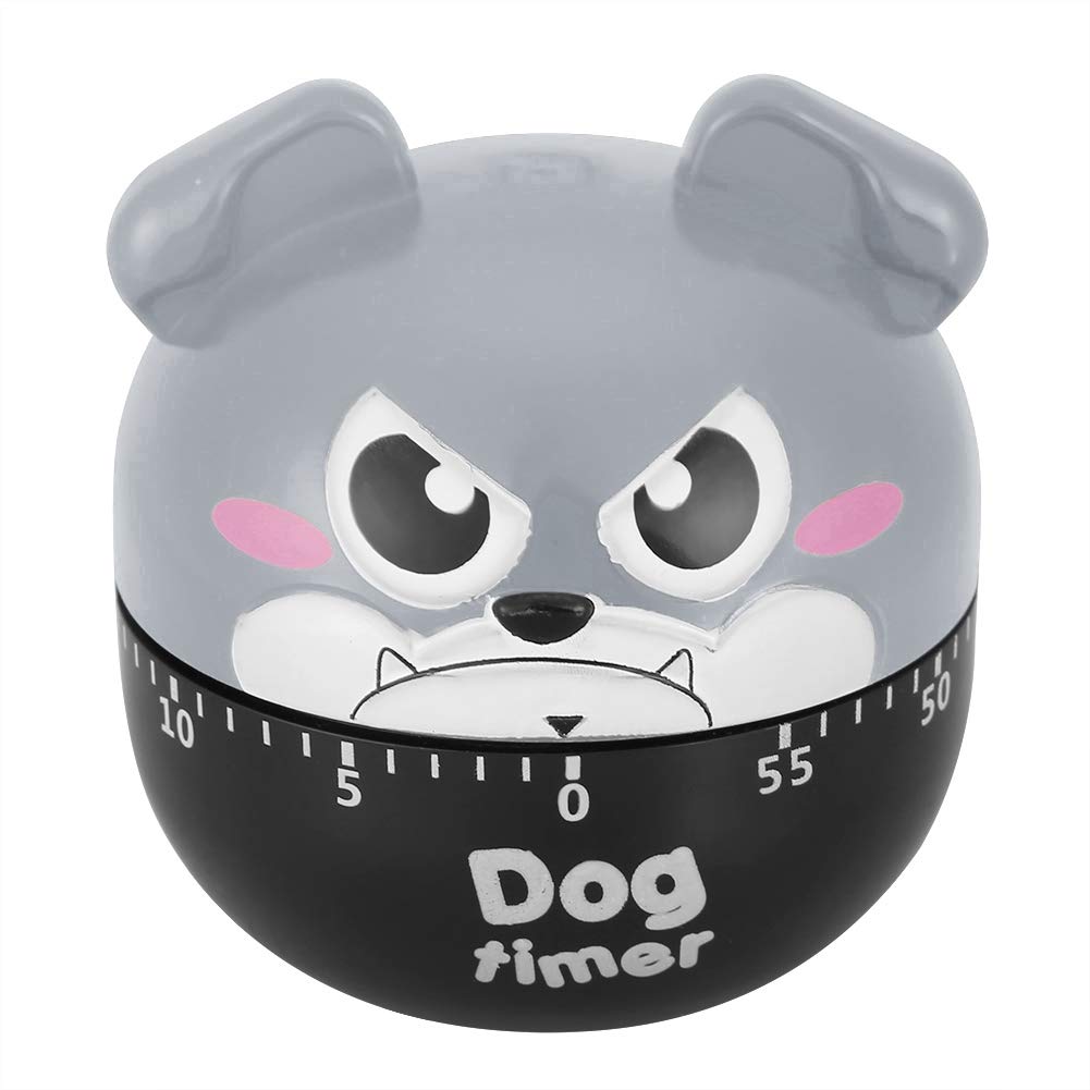 Kitchen Timer, Cute Dog Cooking Timer Cute Cartoon Countdown Timer for Cooking Baking(Grey)