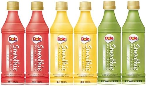 Amazon Dole ドール スムージー Berry ベリー Tropical トロピカル Green グリーン 360ml 6本 フルーツ 果汁 Dole スムージー 通販