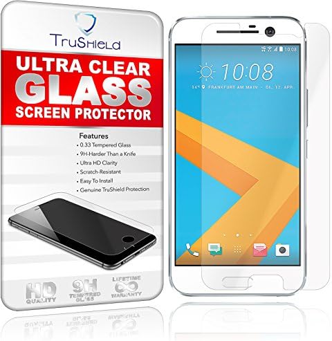 TruShield [2-PACK] HTC One 10 Screen Protector - Tempered Glass Screen Protector