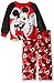 Disney Boys' Toddler Mouse 2-Piece Fleece Pajama Set, Mickey Red, 2T