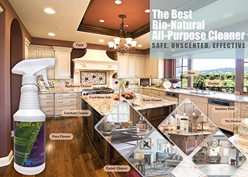 All Purpose Cleaner - Bio Natural Unscented Excellent Household Multi-Surface Safe Cleaner Spray for Everyday Use (16oz)