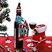 4 Pack Christmas Wine Bottle Decoration,Kicpot Knitted Scarf & Hat Set for Merry Christmas Ornaments Supplies