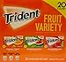 Trident Sugar Free Gum Fruit Variety Total 280 Sticks (20 Packs -14 Sticks)