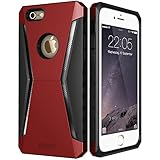 iPhone 6 Case, ESR iPhone 6 / 6s Case Hybrid Shockproof [Super Drop Protection]Rugged Case [Free Screen Protector ] Tough Armor Bumper Case Cover for Apple iPhone 6 / iPhone 6s (Racer_Red)