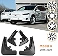 Nansure Tesla Model X Mud Flaps Splash Guards Mudguard Mudflaps Accessories (Set of Four)