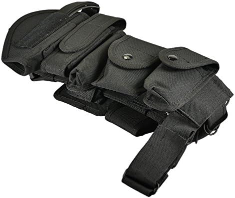 Shootmy Tactical Belt with Multifunction Equipment System, Versatile, Perfect for Law Enforcement, Adjustable Size from 35” to 54” Made with Nylon, (Black)