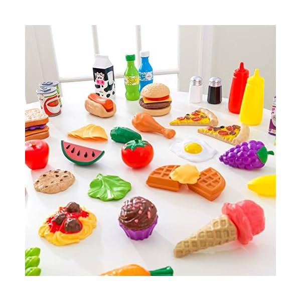 KidKraft 65-teiliges Spielzeug-Lebensmittel Spielset für Kinderküche, Spielküche Zubehör, Spielzeug für Kinder ab 3 Jahre, 63510 – Bild 7