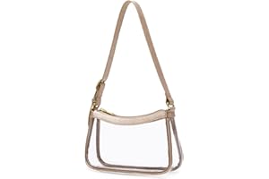 LAM GALLERY Fashion Clear Purse Handbag for Concert and Working Stadium Approved PVC Clear Bags