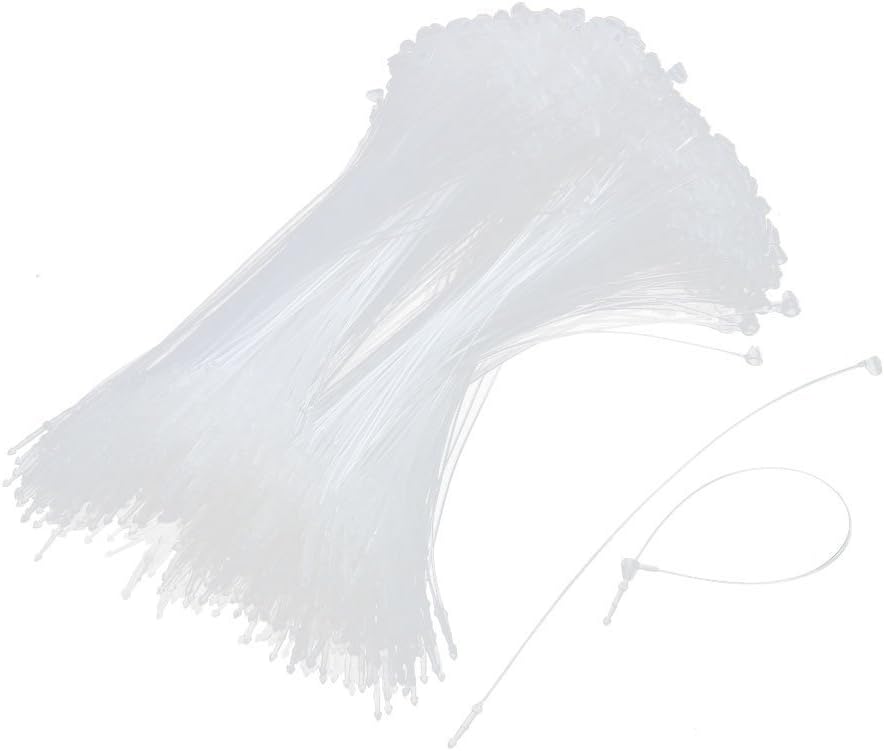Kcopo plastic cable ties, 13.5 cm plastic bag snap, lock safety loop, pack of 1000