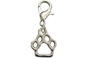 WYGUYO 4pcs Cat Paw Clip on Charm, Cute Dog Paw Print Zipper Pull, Pet Lover Jewelry