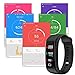 DIWUER Fitness Tracker Heart Rate Monitor Color Screen Activity Tracker Watch IP68 Waterproof Smart Wristband Pedometer Blood Pressure Sleep Monitor for iPhohe Android Phone (Black)