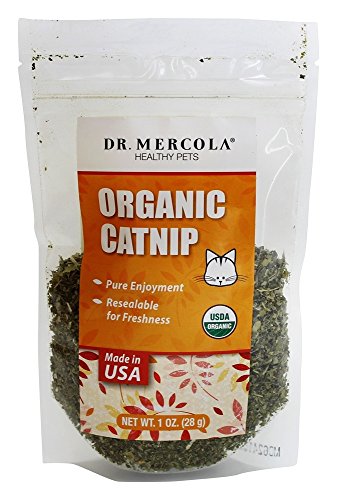 Dr. Mercola Certified Organic Catnip, 1 Bag (1oz), USDA Organic