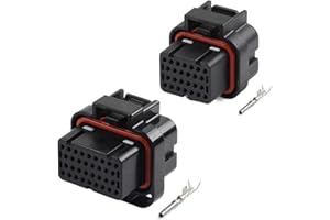 DEVFGTQA 26+34 Pin/Way AMP Superseal Autosport ECU/ECM Connector Plug With Terminal Kit 1000/2500